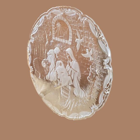 Rejoice Nativity Plaque Plate Holy Family from Mikasa 15" Vintage 1980s EUC - Picture 6 of 7